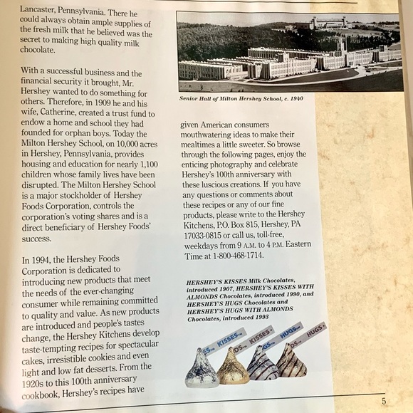 Hershey’s 100th Anniversary Cookbook - Picture 8 of 16